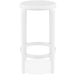 Avis Alterego Tabouret de jardin mi-hauteur 'PEYA MINI' blanc en matière plastique