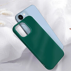 Acheter Avizar Coque iPhone 14 Plus Silicone Flexible Finition Mate Anti-traces vert foncé