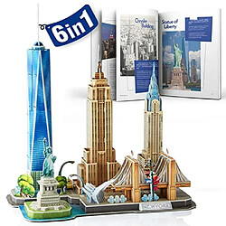 cubicFun Puzzles 3D pour enfants de 8 A 10 ans New York cityline, Arts and crafts for Kids 8-12 US Architecture Building, STEM Projects for Kids 8-12 collection gift, 123 piAces