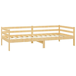 Acheter vidaXL Lit de jour sans matelas bois de pin massif 90x200 cm