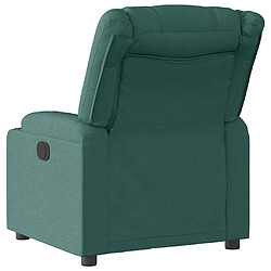 Acheter vidaXL Fauteuil inclinable Vert foncé Tissu