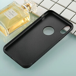 Acheter Wewoo Coque noir pour iPhone X 0.8mm Verre Trempé Haute Qualité TPU Housse De Protection Arrière de