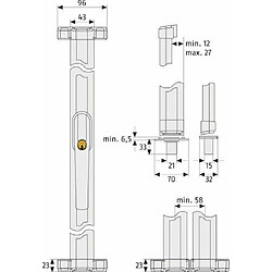 ABUS 119224 FOS550 B EK Verrou pour fenêtre (Import Allemagne)