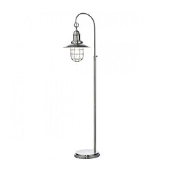 Luminaire Center Lampadaire Terrace chrome antique et verre 1 ampoule