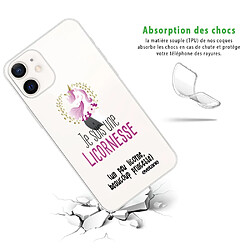 Avis Coque iPhone 12 mini souple transparente Licornesse Motif Ecriture Tendance Evetane