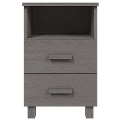 Acheter Maison Chic Lot de 2 Tables de chevet - Tables de Nuit Gris clair 40x35x62 cm Bois massif