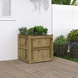 Maison Chic Jardinière,Bac à fleurs - pot de fleur d'extérieur 60x60x60 cm bois de pin imprégné -GKD44378