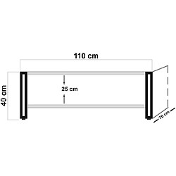 Avis Hanah Home Table basse en aggloméré et métal Cosmo.