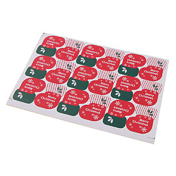 10 Feuilles (180pcs) Joyeux Noël Autocollants Papier Motif Chaussettes de Noël Stickers Étiquettes pour Noël Carte Cadeau Pâtisserie pas cher