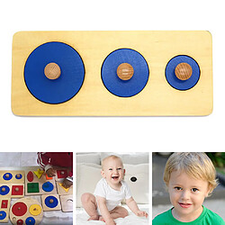 Forme De Géométrie En Bois Tri Correspondant Puzzle Amusant Compétence Moteur Jouets Style A pas cher