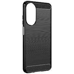 Avizar Coque pour Honor 90 Smart Flexible Effet Carbone et Brossé Noir