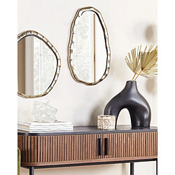 Beliani Miroir DAMOH 50 cm Doré