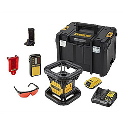 DeWalt - Niveau laser rotatif 18V avec coffret et accessoires - DCE074D1R