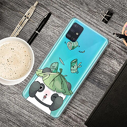 Coque en TPU impression de style dessin animé flexible panda pour votre Samsung Galaxy A51