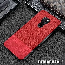 Wewoo Housse Coque de protection en PU antifeu + tissu pour Huawei Mate 20 rouge