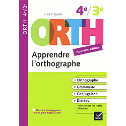 Apprendre l'orthographe, 4e-3e - Occasion