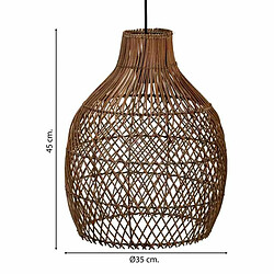 Suspension Alexandra House Living Marron Rotin pas cher