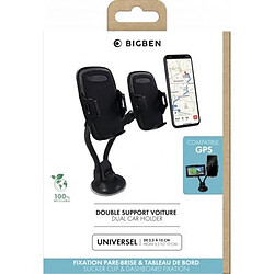 Acheter Double Support Voiture Ajustable sur Pare-brise Noir Bigben