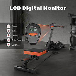 Acheter Rameur de maison pliable avec 12 niveaux de résistance, Rattantree Machine à Ramer, Rowing Machine, Rail Coulissant Silencieux, écran LCD pour l'entraînement à domicile, charge maximale 300 kg