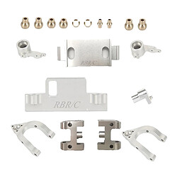 Kit Bras Oscillant Inférieur Supérieur Pour Camion D'escalade Sur Chenilles WPL D12 1/10 RC Argent