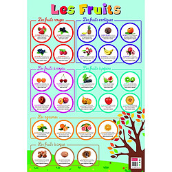 Ac-Deco Poster pédagogique - Fruits - 52 x 76 cm