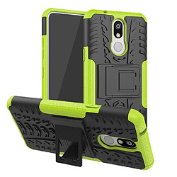 Wewoo Coque Renforcée de protection antichoc PC + TPU pour LG K40 avec support vert