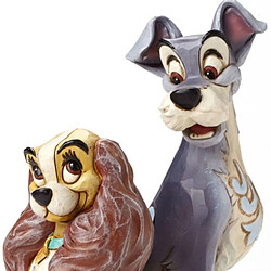 Figurine La Belle et le Clochard - 60ème Anniversaire - Disney Traditions Jim Shore