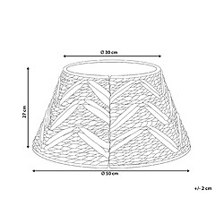 Avis Beliani Jupe de sapin de Noël SAPIN Naturel Fibre de jacinthe d'eau