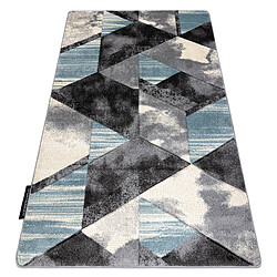 RUGSX Tapis ALTER Wet Géométrique, triangle, trapèze bleu 120x170 cm