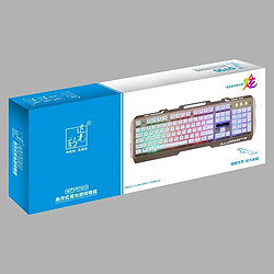 Acheter Wewoo Clavier QWERTY or ZGB G700 104 Touches USB Filaire Mécanique Sentir RGB Rétro-Éclairage Métal Panneau Suspension Gaming avec Support de Téléphone