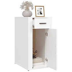 Acheter vidaXL Armoire de bureau Blanc 40x49x75 cm Bois d'ingénierie