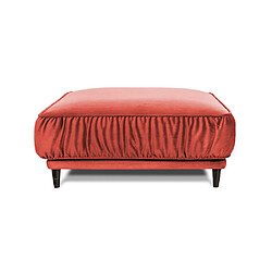 MAISON AUBERTIN Pouf L Fiorenzo Velours Rose