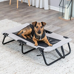 TRIXIE Chaise longue pour chien 79x19x50 cm Gris et noir