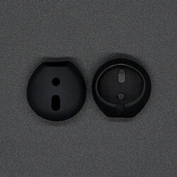 Wewoo Anti poussière 2 PCS sans fil écouteurs en silicone oreillette Bluetooth Earpads pour Apple AirPods (Noir)