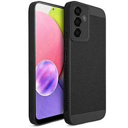 Moozy VentiGuard Coque de téléphone pour Samsung A54 5G, Noir – Housse respirante avec motif perforé pour la circulation de l'air, ventilation, coque de téléphone anti-surchauffe