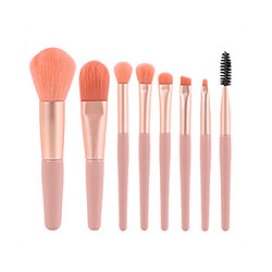 G61 8 pcs maquillage pinceau silhouette ombre pommeau de brosse fibre fond de fibre brosse boîte de beauté boîte de voyage maquillage brosse mélangée brosses ensemble