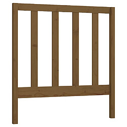 vidaXL Tête de lit Marron miel 81x4x100 cm Bois massif de pin