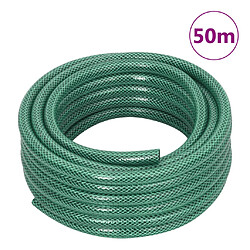 vidaXL Tuyau d'arrosage avec jeu de raccords vert 0,5" 50 m PVC pas cher