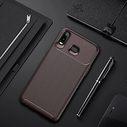 Wewoo Coque Étui de protection en TPU amovible à couverture totale et série Beetles pour Galaxy A6s (Marron)