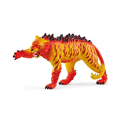 Figurine Tigre de Lave, Tigre Malicieux au Pelage Terrifiant, Jouet Durable, Schleich 70148 Eldrador Creatures