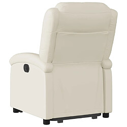 Acheter vidaXL Fauteuil inclinable Crème Similicuir