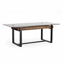 BOIS & CHIFFONS Table bois recyclé 200 cm | Bois recyclé Sufa