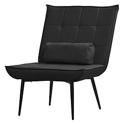 ML-Design Fauteuil Relax Fauteuil lounge avec coussin de dossier Fauteuil de salon PU cuir