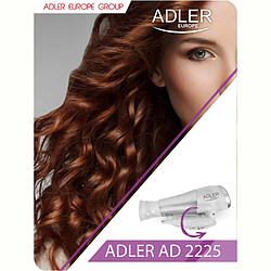 Acheter Sèche-cheveux de Voyage Pliable 2 Niveaux de Puissance, Air Froid Buse 360°, 2200, Blanc/Gris, Adler, AD2225