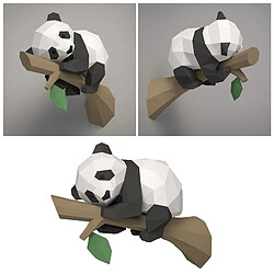 3D Papier Modèle Panda Main Papier Sculpture BRICOLAGE Pré Coupe-Papier Artisanat Papier Modélisation Origami Papier Puzzle Jouet Maison décoration,