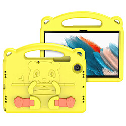 Coque en TPU DUX DUCIS style panda dessin animé eva avec béquille jaune pour votre Samsung Galaxy Tab A8 10.5 (2021)