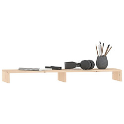 Acheter vidaXL Support pour moniteur 100x27x10 cm Bois de pin solide