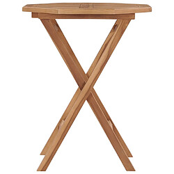 vidaXL Table pliable de jardin 60x60x75 cm Bois de teck solide