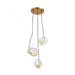 Luminaire Center Suspension moderne Melisa 3 ampoules