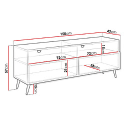 Acheter Bestmobilier Sorolla - meuble tv - 150 cm